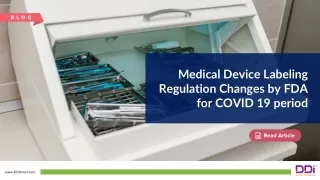 medical device labeling regulation Changes by FDA for covid 19 period