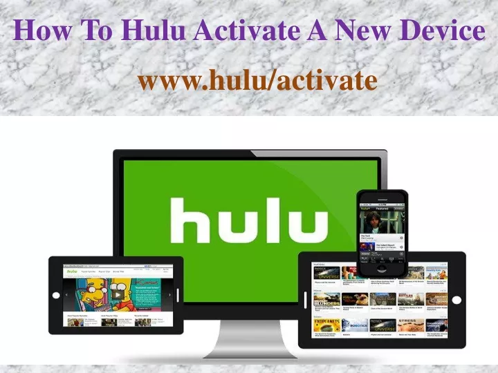 how to hulu activate a new device