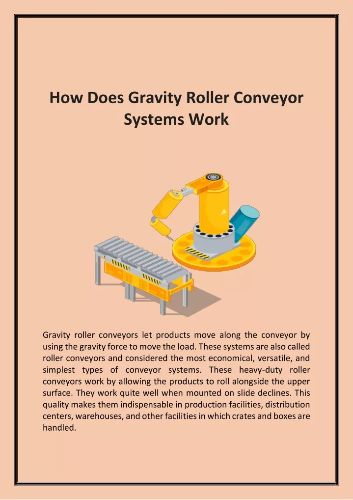 how does gravity roller conveyor systems work
