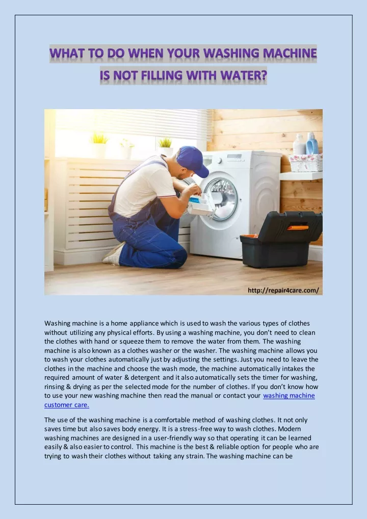 washing machine is a home appliance which is used