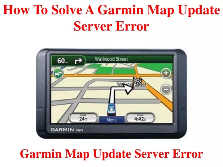 how to solve a garmin map update server error