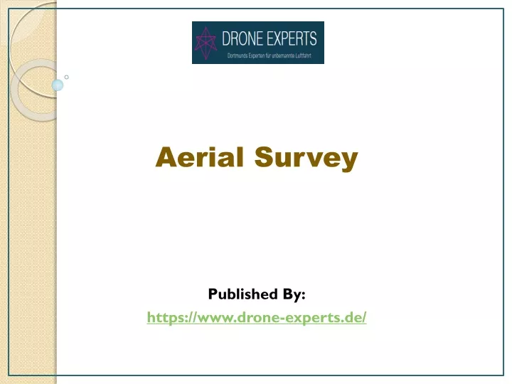 aerial survey published by https www drone experts de
