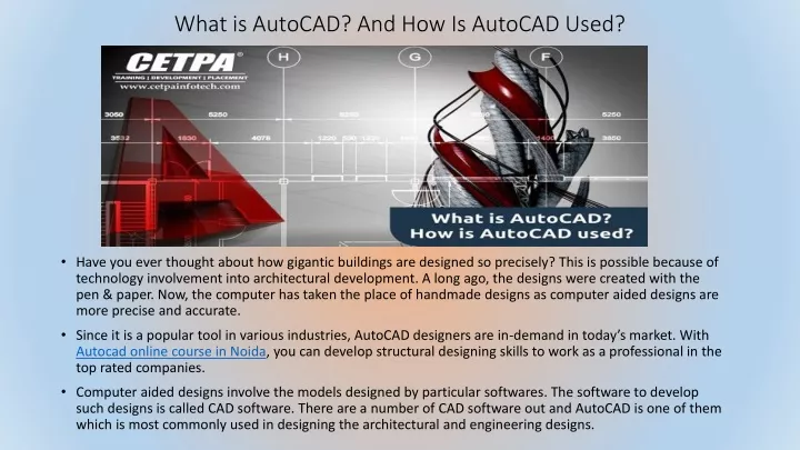 what is autocad and how is autocad used