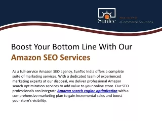 End-To-End SEO Services For Your Amazon Store