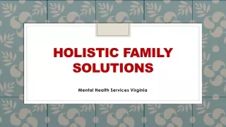 Mental Wellness Center Hampton | Holistic Health Coach | HFS