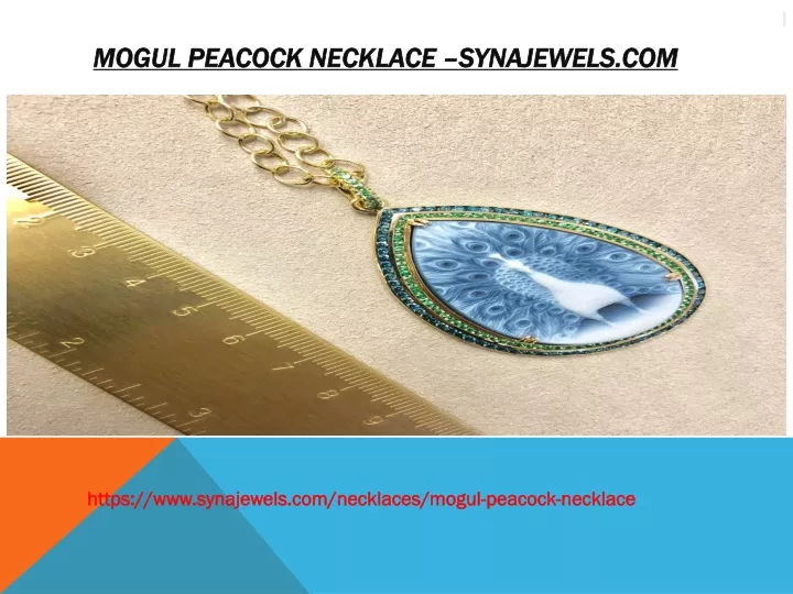 mogul peacock necklace syna jewels com