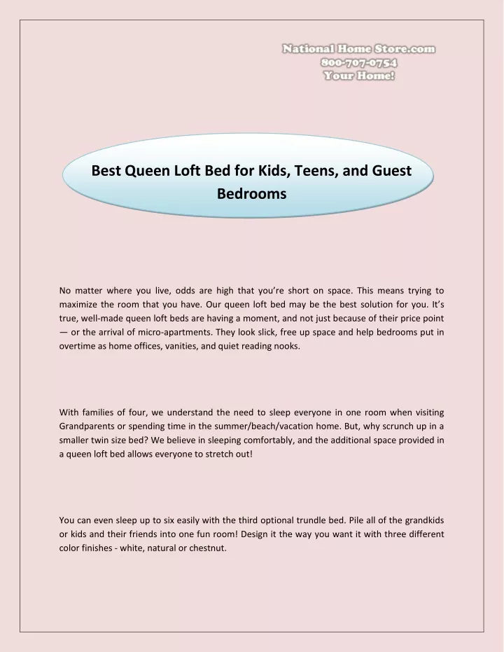 best queen loft bed for kids teens and guest
