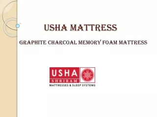 Usha Shriram Graphite Charcoal Memory Foam Mattress
