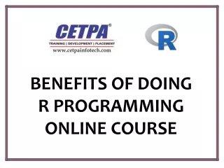 benefits of doing r programming online course