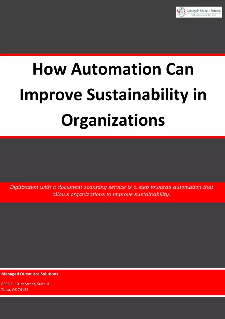 how automation can improve sustainability