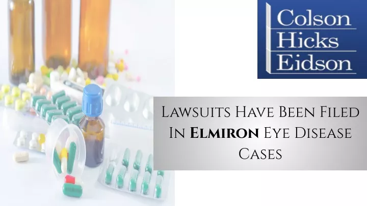 lawsuits have been filed in elmiron eye disease