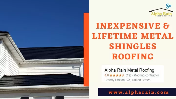 inexpensive lifetime metal shingles roofing