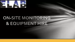 On Site Test Equipment - Dust and Vapour Monitoring | ELAB