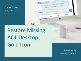 Restore AOL Desktop Gold Missing Icon | 18555008462