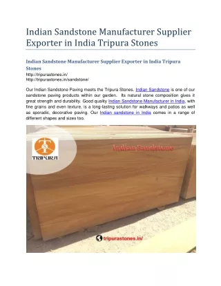Indian Sandstone Manufacturer Supplier Exporter in India Tripura Stones