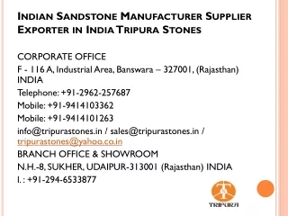 Indian Sandstone Manufacturer Supplier Exporter in India Tripura Stones