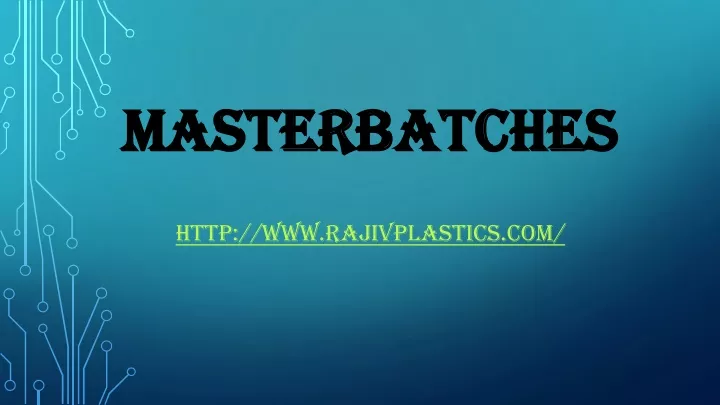 masterbatches