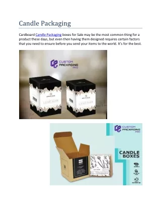 candle packaging