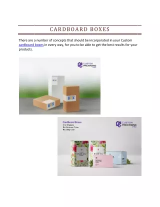 cardboard boxes