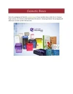 Cosmetic boxes - slide 1