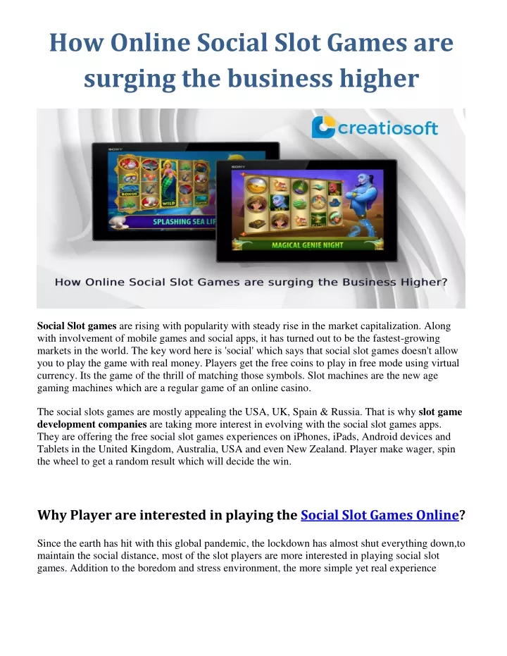 how online social slot games are surging