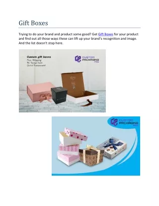 gift boxes