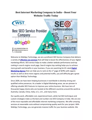 best internet marketing company in india boost