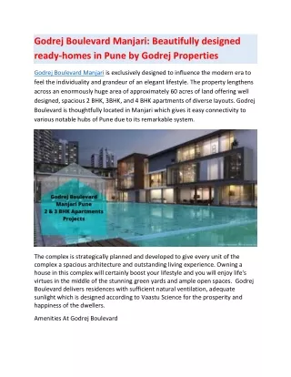 godrej boulevard manjari beautifully designed