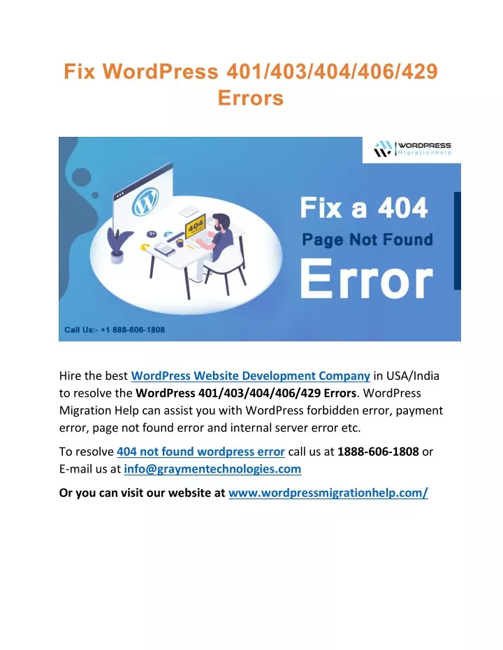 fix wordpress 401 403 404 406 429 errors