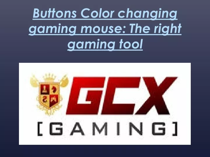 buttons color changing gaming mouse the right