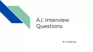 Ai Interview Questions pdf download || Coding Tag