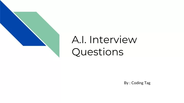 a i interview questions