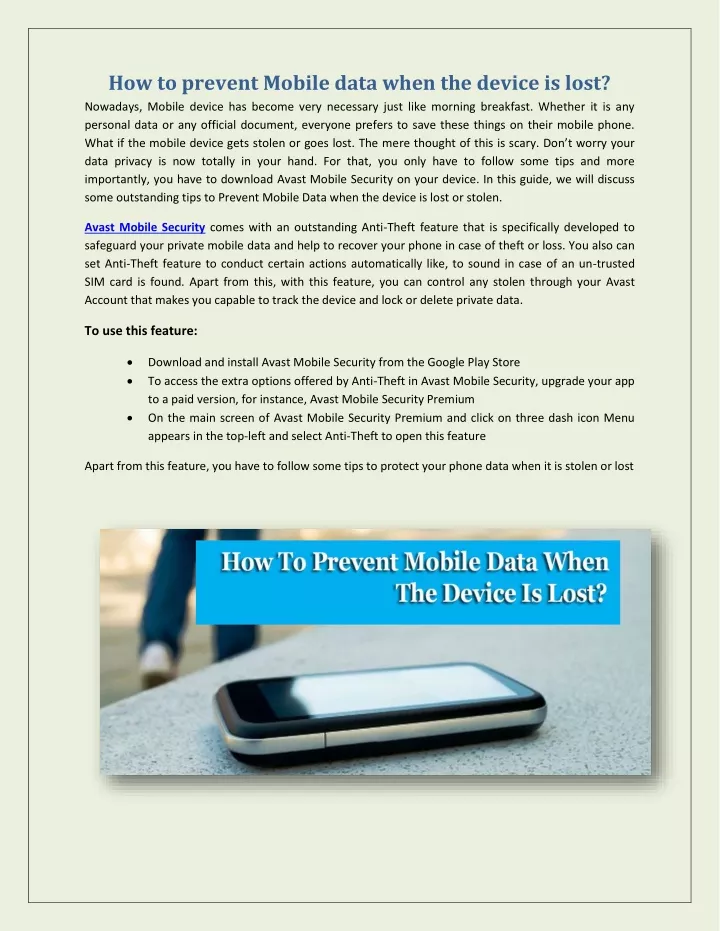 how to prevent mobile data when the device