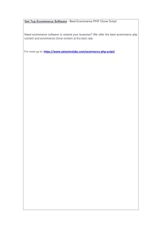 get top ecommerce software best ecommerce