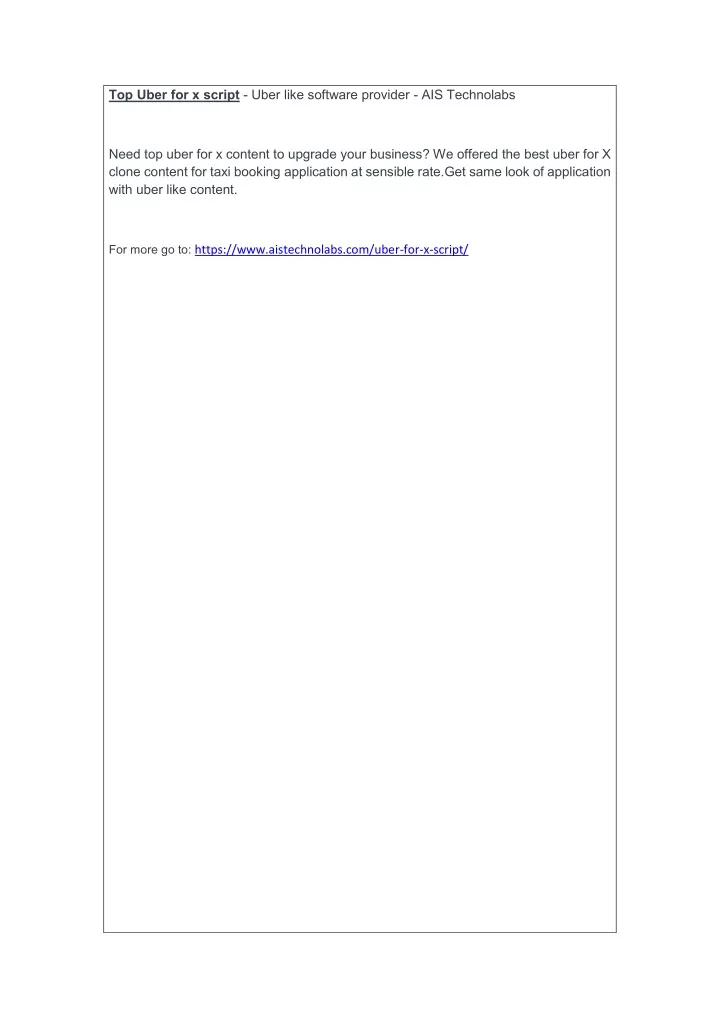 top uber for x script uber like software provider