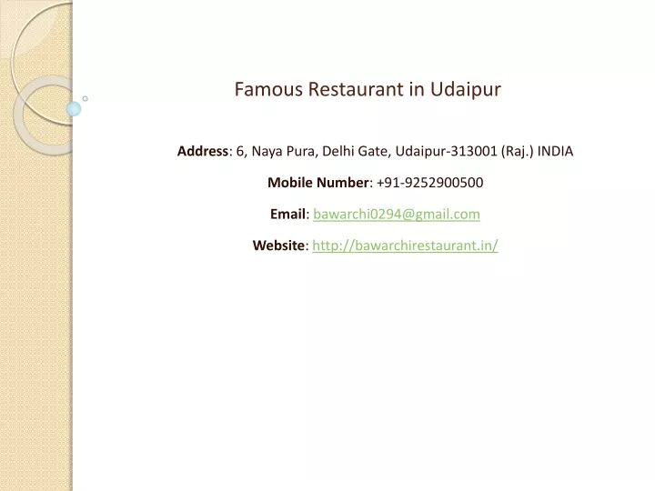 famous restaurant in udaipur