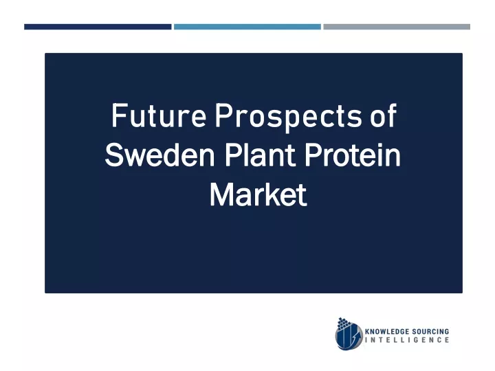 future prospects of sweden plant protein market