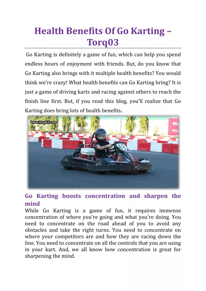 health benefits of go karting torq03