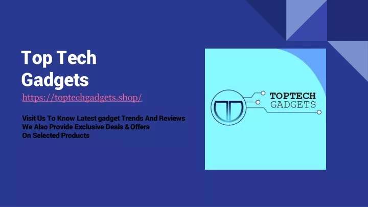 top tech gadgets https toptechgadgets shop