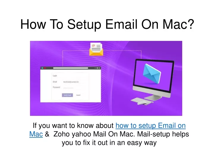 how to setup email on mac
