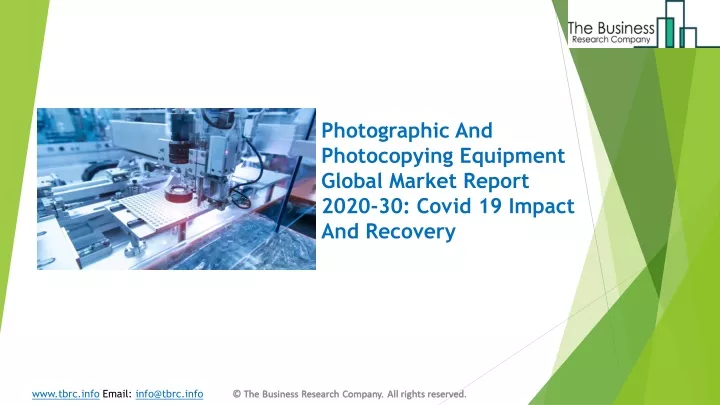 photographic and photocopying equipment global market report 2020 30 covid 19 impact and recovery