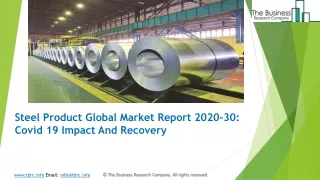Steel Product Market Forecast to 2023 | Covid 19 Impact And Recovery