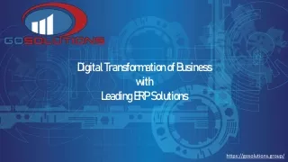 Go Solutions - Accounting and ERP Solutions for your Business