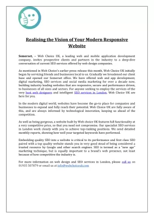 realising the vision of your modern responsive