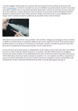 si rischia di leggere molti dei quali