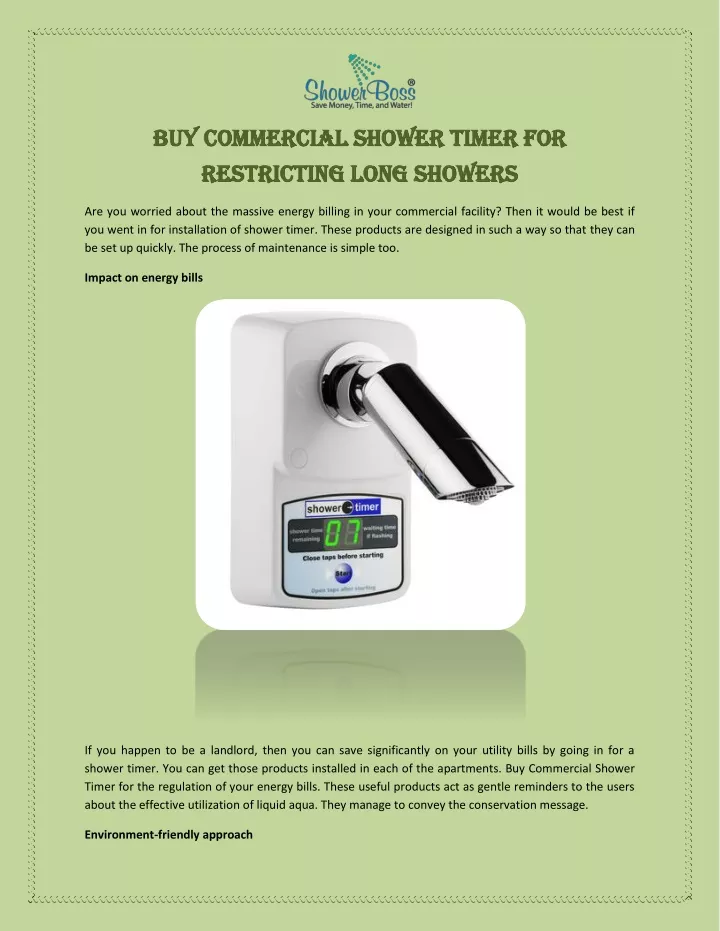 buy commercial shower timer for buy commercial