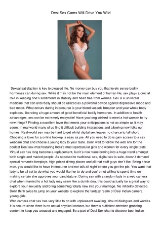 desi sex cams will drive you wild