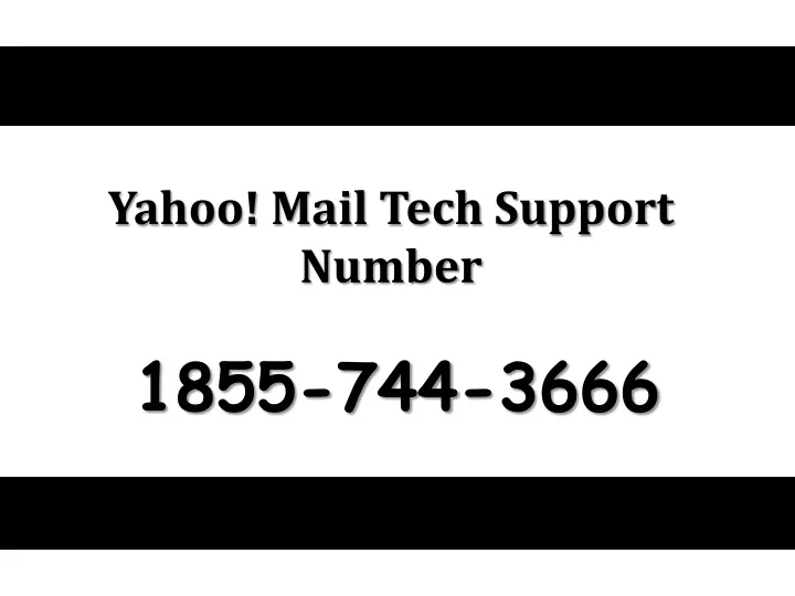 yahoo mail tech support number