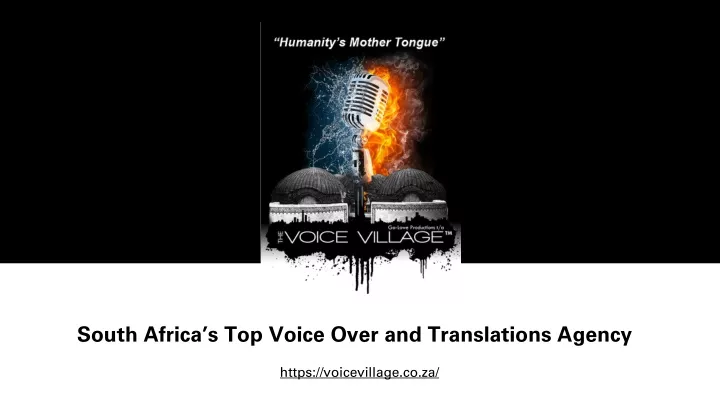 south africa s top voice over and translations