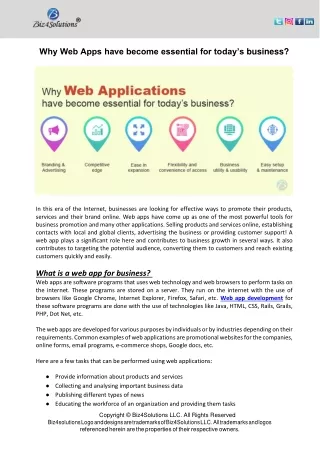 why web apps have become essential for today